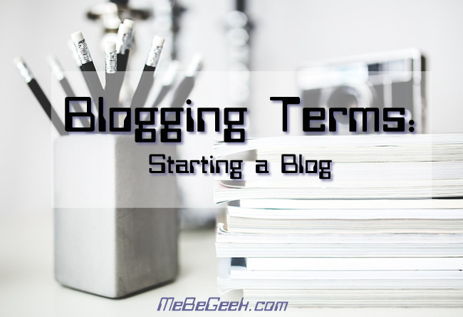 Blogging Terms - Starting a Blog FI