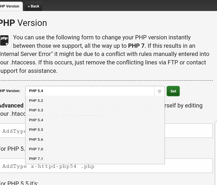 PHP - TSO PHP Version