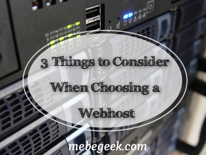 3 Things to consider when choosing a webhost title image